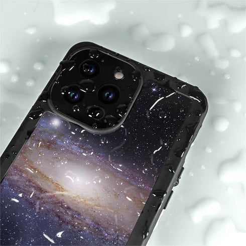Andromeda Galaxy iPhone 15 Pro Waterproof Case